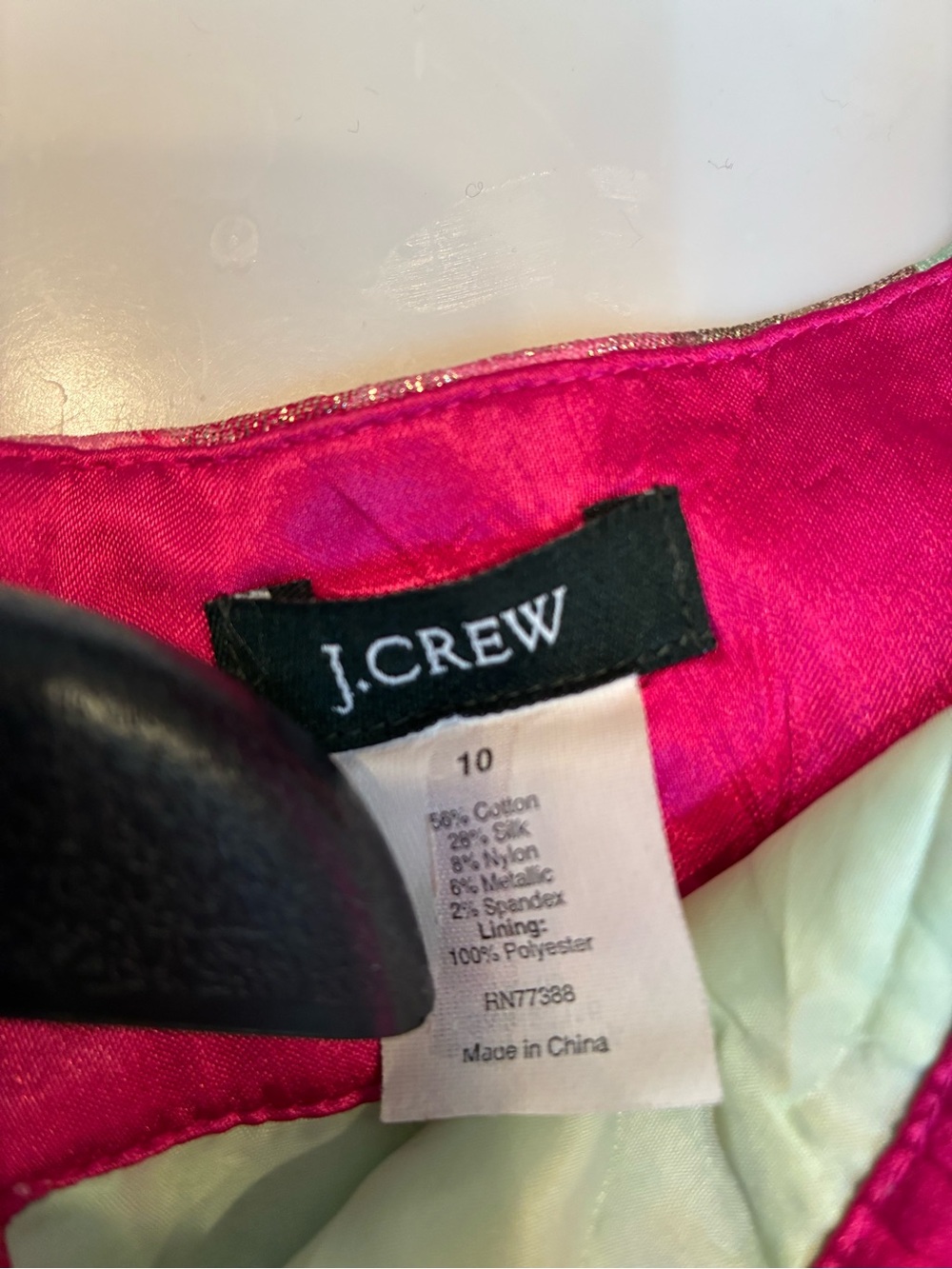 J Crew Metallic Floral Jacquard Pencil Skirt 10 - Picture 4 of 4